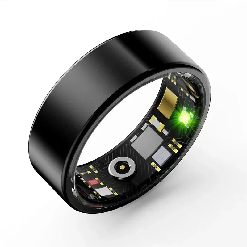 Smart Ring for Xiaomi Men Women Military Grade Titanium Steel Shell Health Monitoring IP68 & 3ATM Waterproof Multi-sport Modes