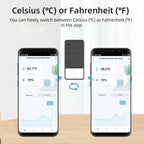 Tuya WiFi/Zigbee Smart Temperature Humidity Sensor Outdoor IP65 Waterproof APP Remote Monitoring Works With Alexa Google Home