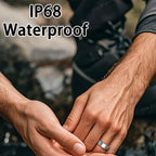 2025 New Smart Ring Heart Rate Blood Pressure Sleep Monitoring Motion Tracking IP68 Waterproof Men Women Smart Ring Holiday Gift