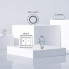 Tuya WiFi Smart Door and Window Sensor Wireless Contact Detector for Home Automation and Security System Door Sensor