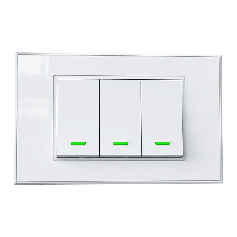 Milfra Smart Wifi Switch Neutral Wire Optional Intelligent Wall Button Light Switches AC100-240V Tuya APP Voice Control by Alexa
