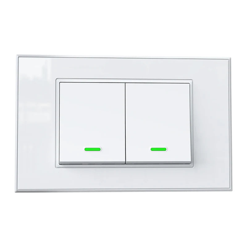 Milfra Smart Wifi Switch Neutral Wire Optional Intelligent Wall Button Light Switches AC100-240V Tuya APP Voice Control by Alexa