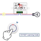 RF 433MHz Wireless  10A Relay Receiver Remote Control Light Switch 220V 110V Mini Round Button Wall Panel Switch For LED Lamp