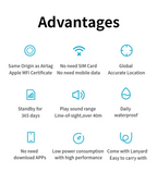 JSPTEC Airtag Bluetooth GPS Trackers IPX 5 Waterproof Sport Tracking Find My Elderly Kids Pets Available Mini Finders For IOS
